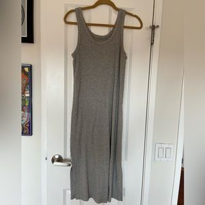 Grey midi dress
